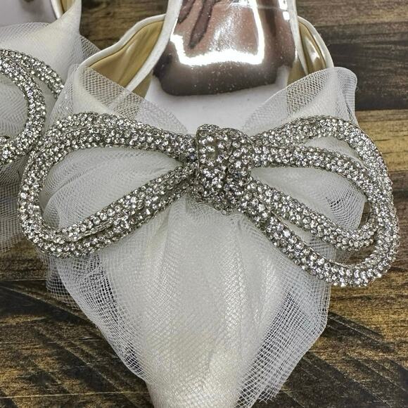 Badgley Mischka Sacred Soft White Pumps – Size 5.5 | Elegant Bridal Shoes - Picture 11 of 11